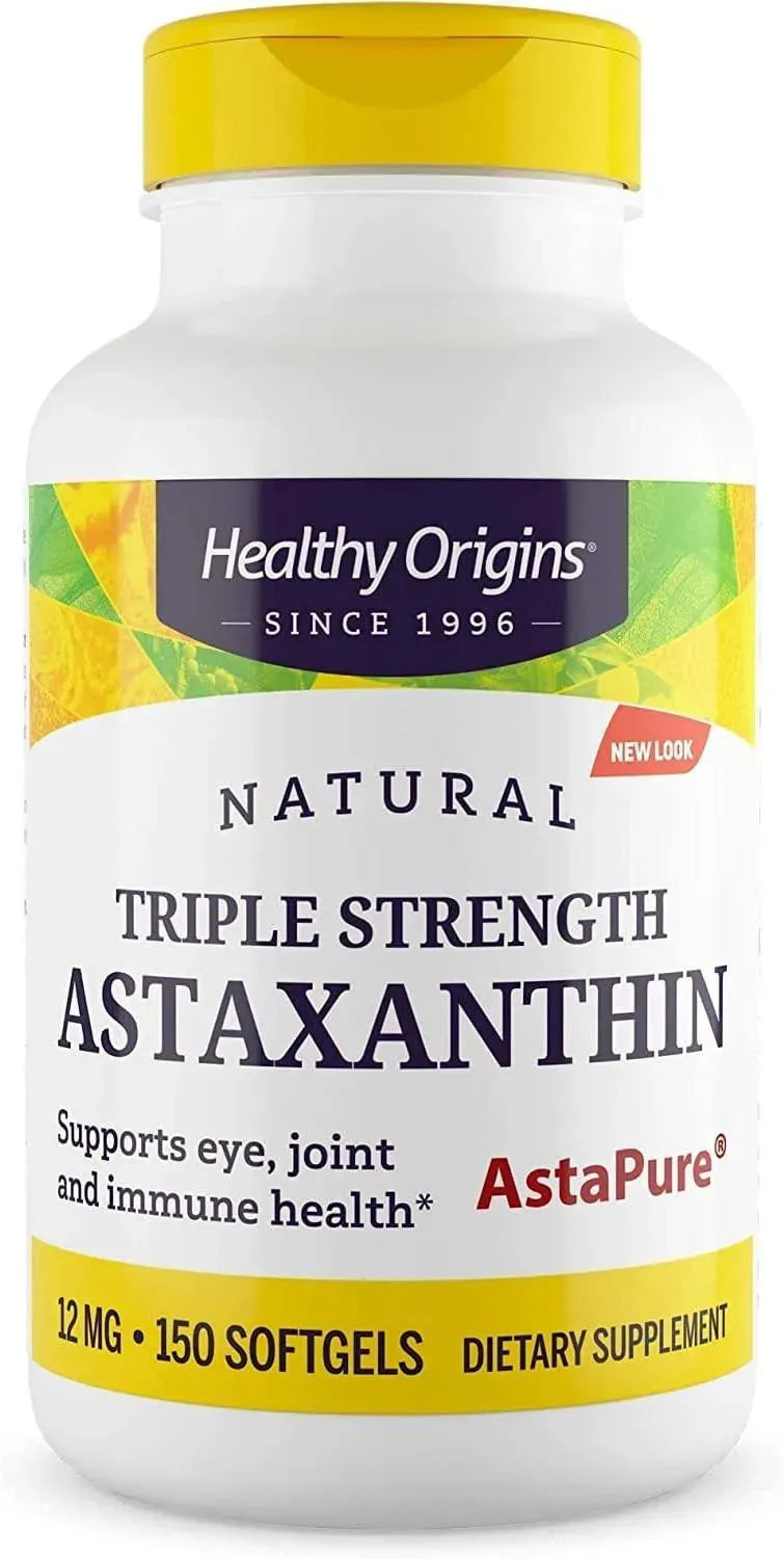 HEALTHY ORIGINS - Healthy Origins Triple Strength Astaxanthin 12Mg. 150 Capsulas Blandas - The Red Vitamin MX - Suplementos Alimenticios - {{ shop.shopifyCountryName }}