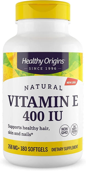 HEALTHY ORIGINS - Healthy Origins Vitamin E 400 IU 180 Capsulas Blandas - The Red Vitamin MX - Suplementos Alimenticios - {{ shop.shopifyCountryName }}