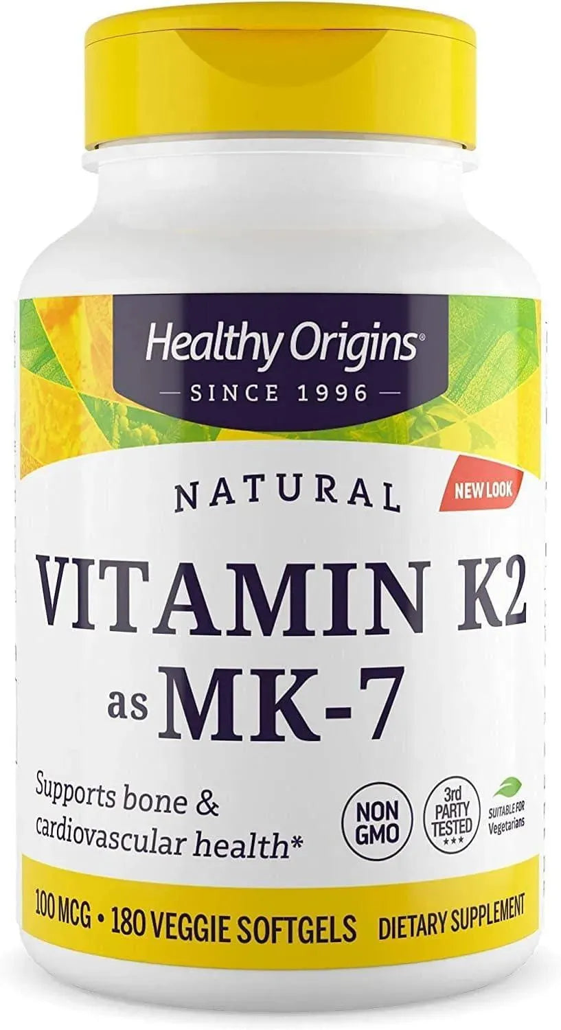 HEALTHY ORIGINS - Healthy Origins Vitamin K2 as MK-7 100mcg 180 Capsulas Blandas - The Red Vitamin MX - Suplementos Alimenticios - {{ shop.shopifyCountryName }}