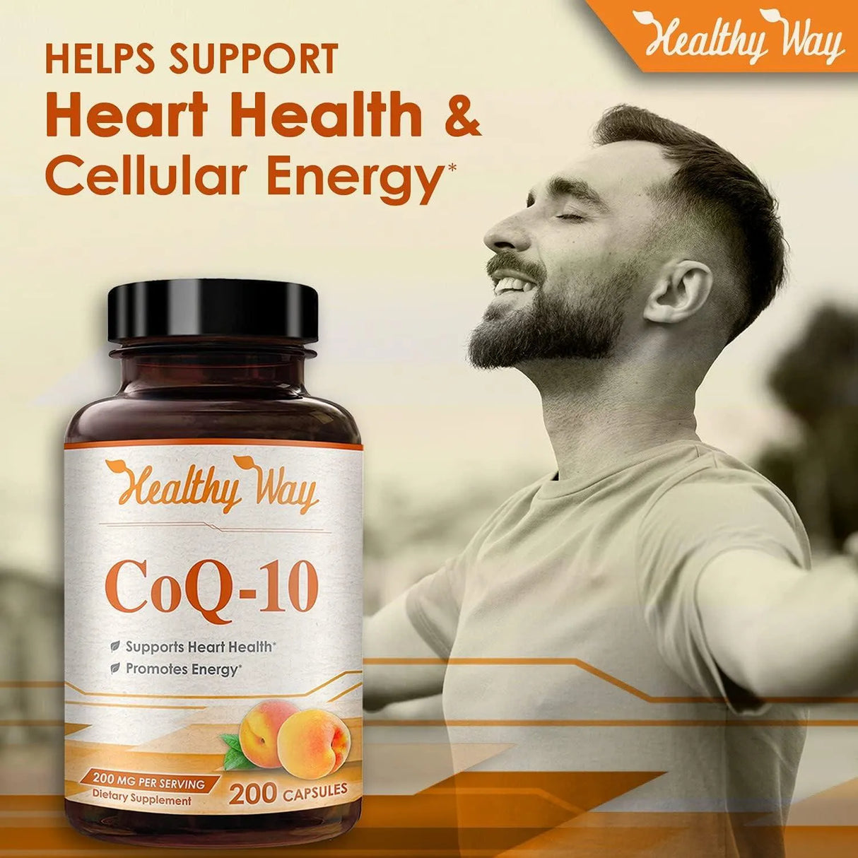 HEALTHY WAY - Healthy Way CoQ10 200Mg. 200 Capsulas - The Red Vitamin MX - Suplementos Alimenticios - {{ shop.shopifyCountryName }}