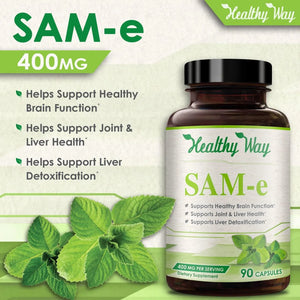 HEALTHY WAY - Healthy Way SAM-e 400Mg. 90 Capsulas - The Red Vitamin MX - Suplementos Alimenticios - {{ shop.shopifyCountryName }}