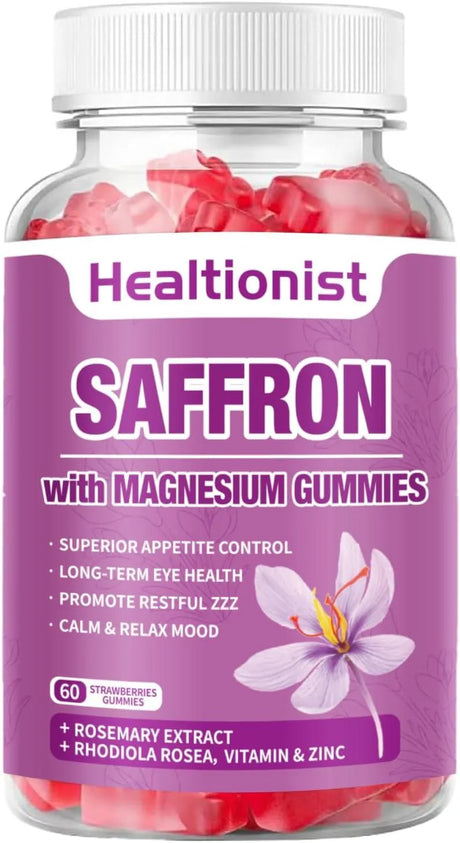 HEALTIONIST - Healtionist Saffron with Magnesium Gummies 60 Gomitas - The Red Vitamin MX - Suplementos Alimenticios - {{ shop.shopifyCountryName }}