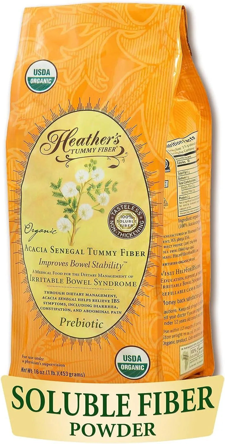 HEATHER´S TUMMY - Heather's Tummy Fiber Organic Acacia Senegal 453Gr. - The Red Vitamin MX - Suplementos Alimenticios - {{ shop.shopifyCountryName }}