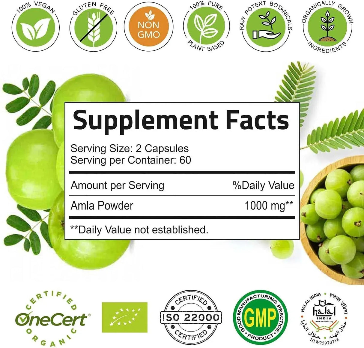 HEBHAC HERBS - Hebhac Herbs Amla 1000Mg. 120 Capsulas - The Red Vitamin MX - Suplementos Alimenticios - {{ shop.shopifyCountryName }}