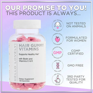 HELLO LOVELY! - Hello Lovely! Hair Vitamins Gummies with Biotin 5000 mcg Vitamin E & C 120 Gomitas - The Red Vitamin MX - Suplementos Alimenticios - {{ shop.shopifyCountryName }}