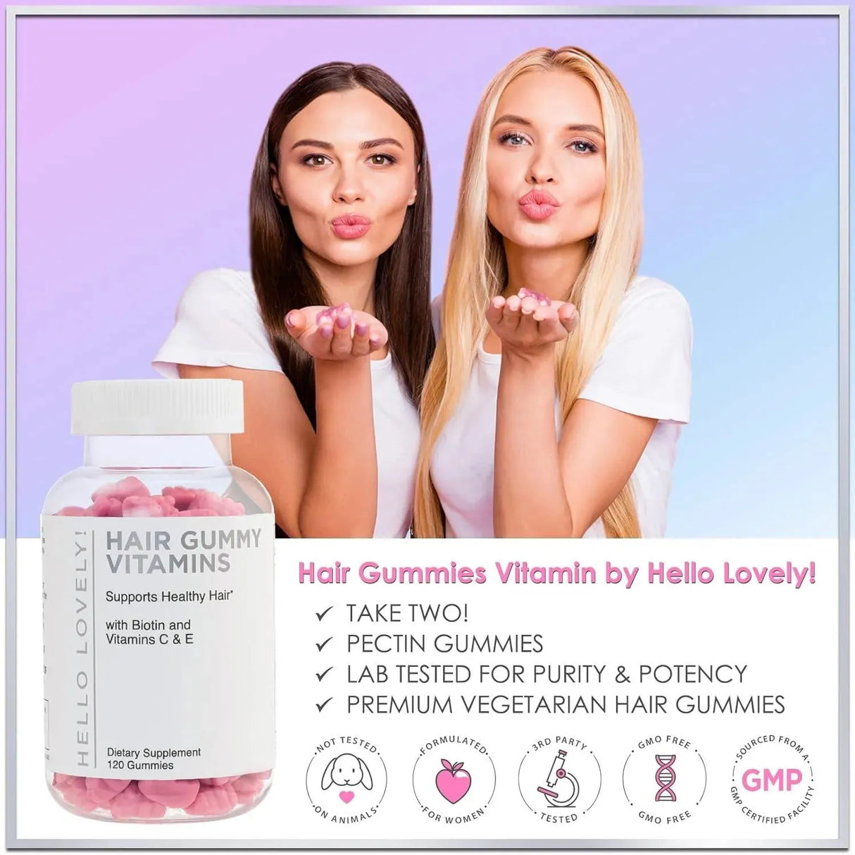 HELLO LOVELY! - Hello Lovely! Hair Vitamins Gummies with Biotin 5000 mcg Vitamin E & C 120 Gomitas - The Red Vitamin MX - Suplementos Alimenticios - {{ shop.shopifyCountryName }}