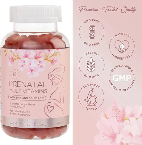 HELLO LOVELY! - Hello Lovely! Prenatal Multivitamin with Folic Acid + DHA 120 Gomitas - The Red Vitamin MX - Suplementos Alimenticios - {{ shop.shopifyCountryName }}