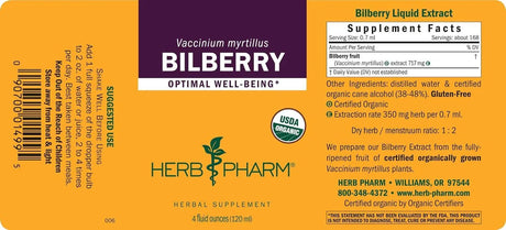 HERB PHARM - Herb Pharm Bilberry Liquid Extract 120Ml. - The Red Vitamin MX - Suplementos Alimenticios - {{ shop.shopifyCountryName }}