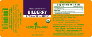 HERB PHARM - Herb Pharm Bilberry Liquid Extract 30Ml. - The Red Vitamin MX - Suplementos Alimenticios - {{ shop.shopifyCountryName }}