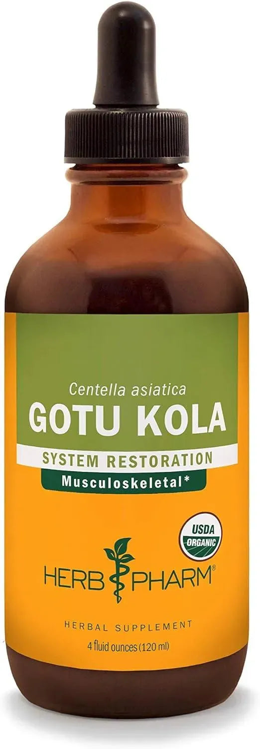 HERB PHARM - Herb Pharm Certified Organic Gotu Kola Liquid Extract 120Ml. - The Red Vitamin MX - Suplementos Alimenticios - {{ shop.shopifyCountryName }}