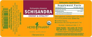 HERB PHARM - Herb Pharm Certified Organic Schisandra Berry Liquid Extract 30Ml. - The Red Vitamin MX - Suplementos Alimenticios - {{ shop.shopifyCountryName }}