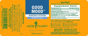 HERB PHARM - Herb Pharm Good Mood Liquid Herbal Formula with St. John's Wort 2 Fl.Oz. - The Red Vitamin MX - Suplementos Alimenticios - {{ shop.shopifyCountryName }}