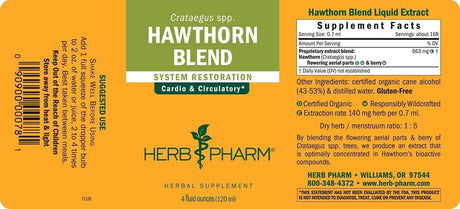 HERB PHARM - Herb Pharm Hawthorn Blend Liquid Extract 120Ml. - The Red Vitamin MX - Suplementos Alimenticios - {{ shop.shopifyCountryName }}