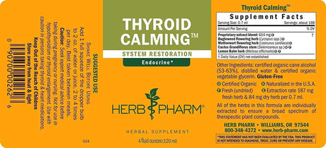 HERB PHARM - Herb Pharm Thyroid Calming Liquid Herbal Formula 4 Fl.Oz. - The Red Vitamin MX - Suplementos Alimenticios - {{ shop.shopifyCountryName }}