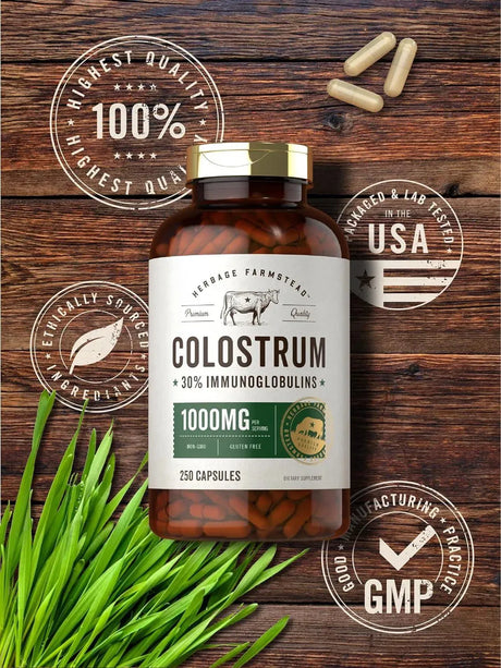HERBAGE FARMSTEAD - Herbage Famstead Colostrum 1000Mg. 250 Capsulas - The Red Vitamin MX - Suplementos Alimenticios - {{ shop.shopifyCountryName }}