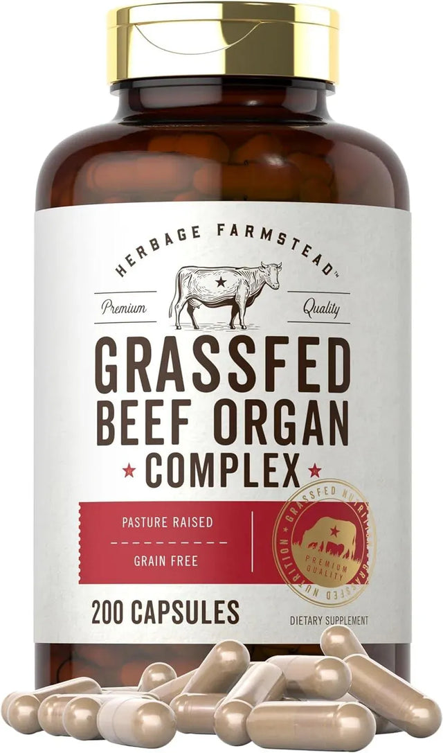 HERBAGE FARMSTEAD - Herbage Farmstead Grass Fed Beef Organ Complex 200 Capsulas - The Red Vitamin MX - Suplementos Alimenticios - {{ shop.shopifyCountryName }}