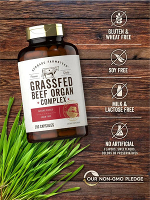 HERBAGE FARMSTEAD - Herbage Farmstead Grass Fed Beef Organ Complex 200 Capsulas - The Red Vitamin MX - Suplementos Alimenticios - {{ shop.shopifyCountryName }}