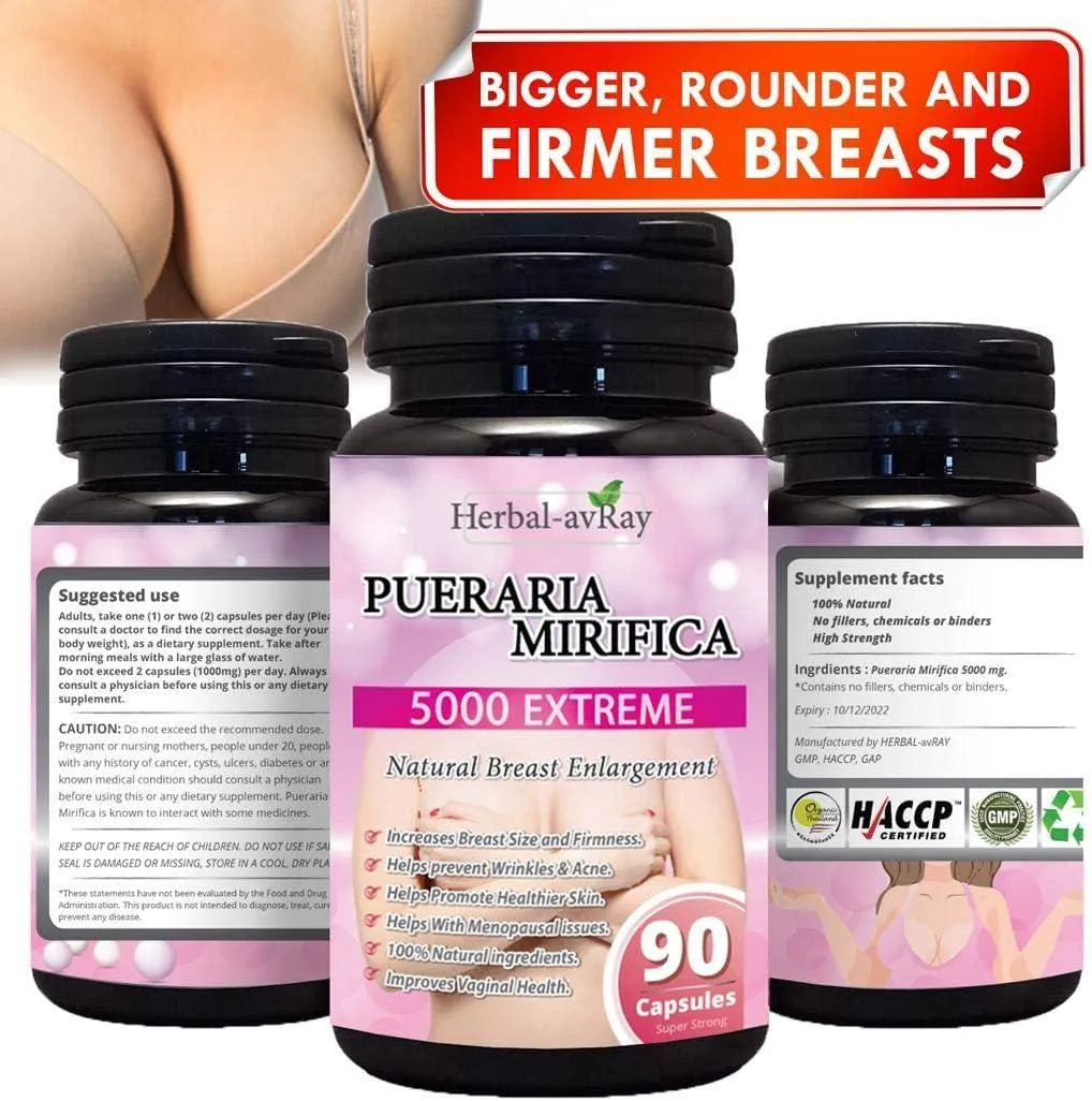 HERBAL-AVRAY - Herbal-avRay Pueraria Mirifica 5000Mg. 90 Capsulas - The Red Vitamin MX - Suplementos Alimenticios - {{ shop.shopifyCountryName }}