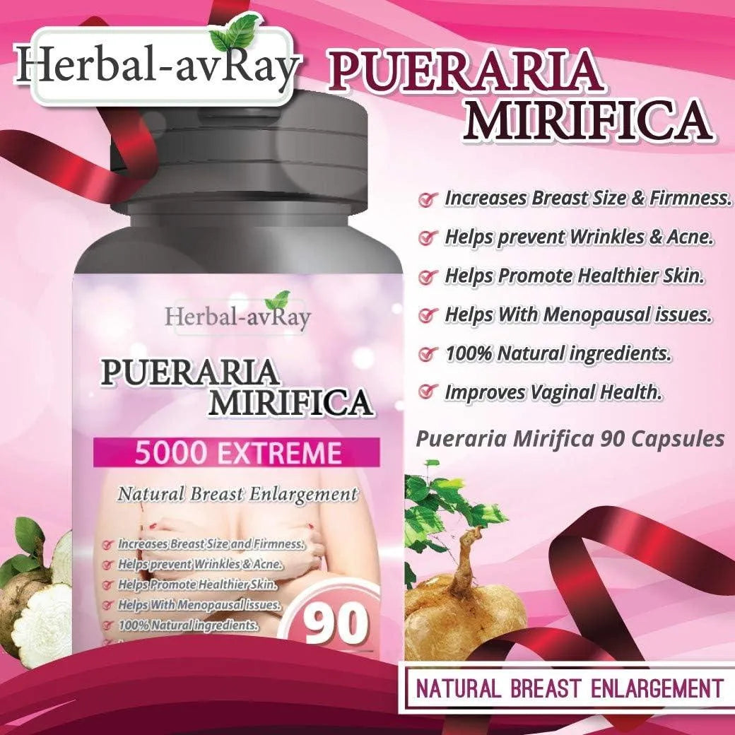 HERBAL-AVRAY - Herbal-avRay Pueraria Mirifica 5000Mg. 90 Capsulas - The Red Vitamin MX - Suplementos Alimenticios - {{ shop.shopifyCountryName }}