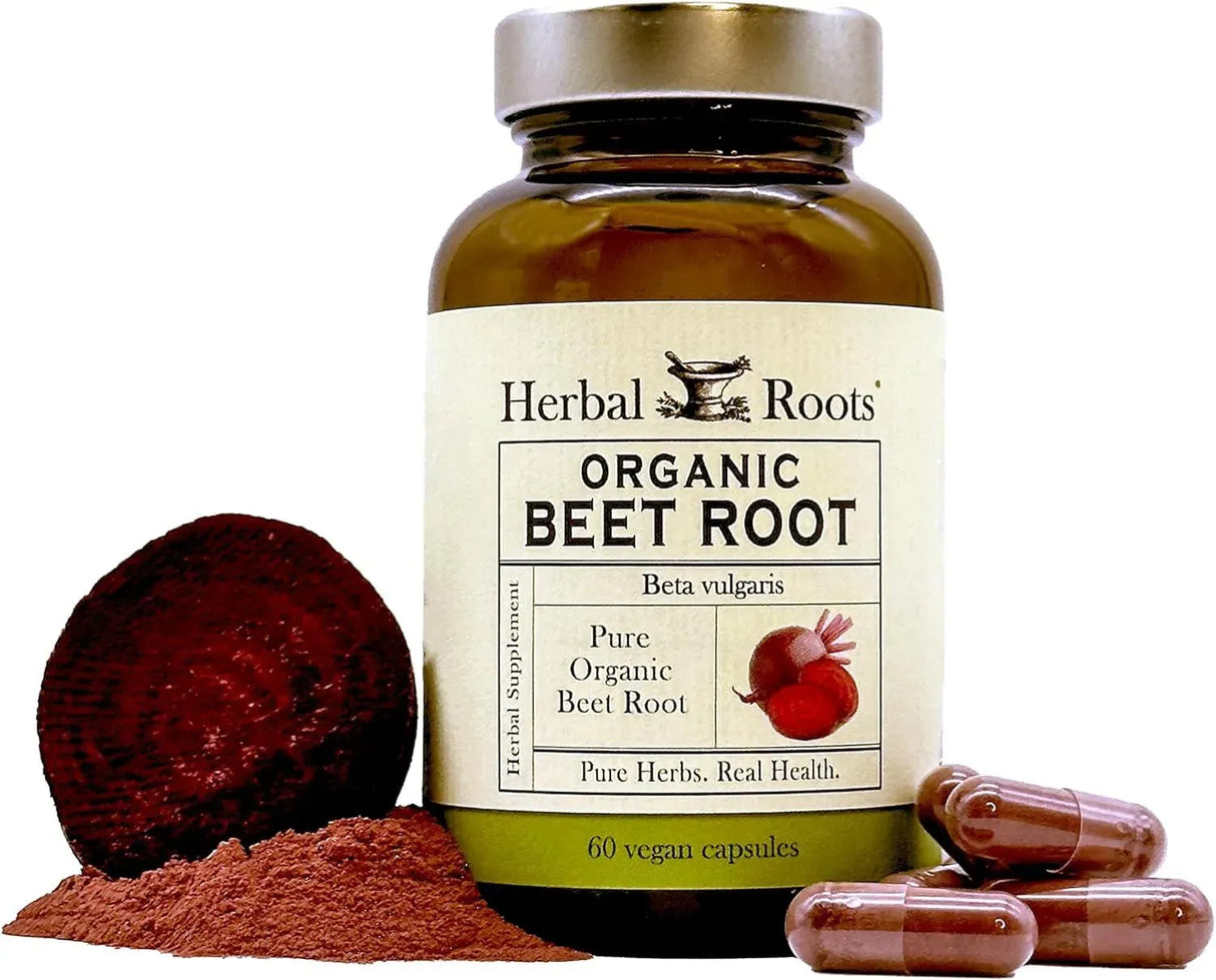 HERBAL ROOTS - Herbal Roots Organic Beet Root Powder 1500Mg. 60 Capsulas - The Red Vitamin MX - Suplementos Alimenticios - {{ shop.shopifyCountryName }}