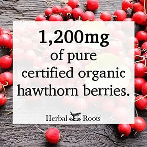 HERBAL ROOTS - Herbal Roots Organic Hawthorn Berry 1200Mg. 60 Capsulas - The Red Vitamin MX - Suplementos Alimenticios - {{ shop.shopifyCountryName }}