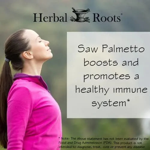 HERBAL ROOTS - Herbal Roots Organic Saw Palmetto 1000Mg. 60 Capsulas - The Red Vitamin MX - Suplementos Alimenticios - {{ shop.shopifyCountryName }}