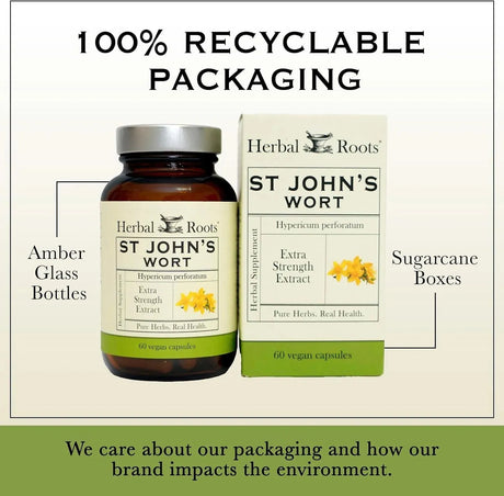 HERBAL ROOTS - Herbal Roots St Johns Wort 450Mg. 60 Capsulas - The Red Vitamin MX - Suplementos Alimenticios - {{ shop.shopifyCountryName }}