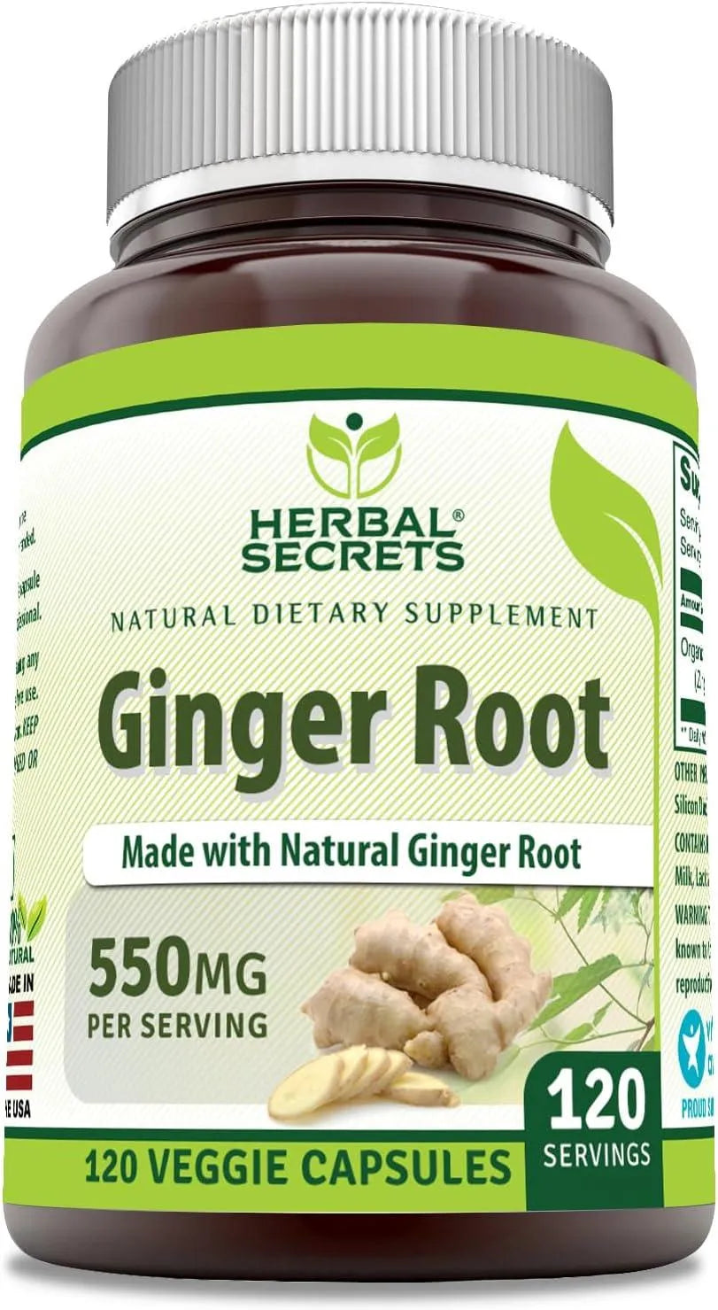 HERBAL ROOTS - Herbal Secrets Ginger Root 550Mg. 120 Capsulas - The Red Vitamin MX - Suplementos Alimenticios - {{ shop.shopifyCountryName }}