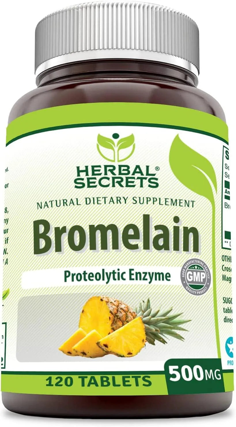 HERBAL SECRETS - Herbal Secrets Bromelain Supplement 500Mg. 120 Tabletas - The Red Vitamin MX - Suplementos Alimenticios - {{ shop.shopifyCountryName }}