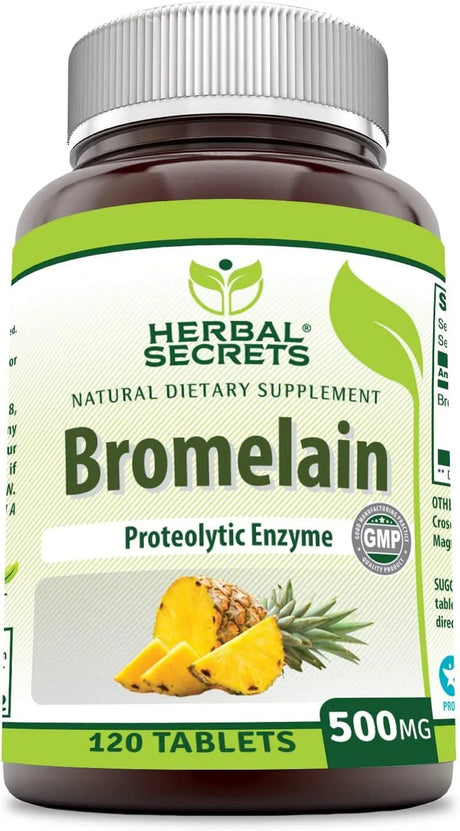 HERBAL SECRETS - Herbal Secrets Bromelain Supplement 500Mg. 120 Tabletas - The Red Vitamin MX - Suplementos Alimenticios - {{ shop.shopifyCountryName }}