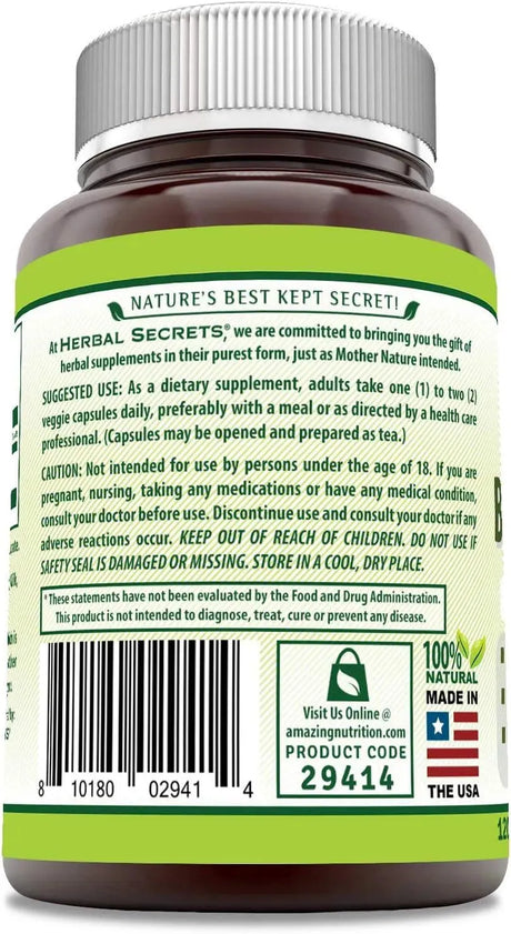 HERBAL SECRETS - Herbal Secrets Burdock Root 425Mg. 120 Capsulas - The Red Vitamin MX - Suplementos Alimenticios - {{ shop.shopifyCountryName }}
