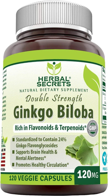 HERBAL SECRETS - Herbal Secrets Ginkgo Biloba 120Mg. 120 Capsulas - The Red Vitamin MX - Suplementos Alimenticios - {{ shop.shopifyCountryName }}