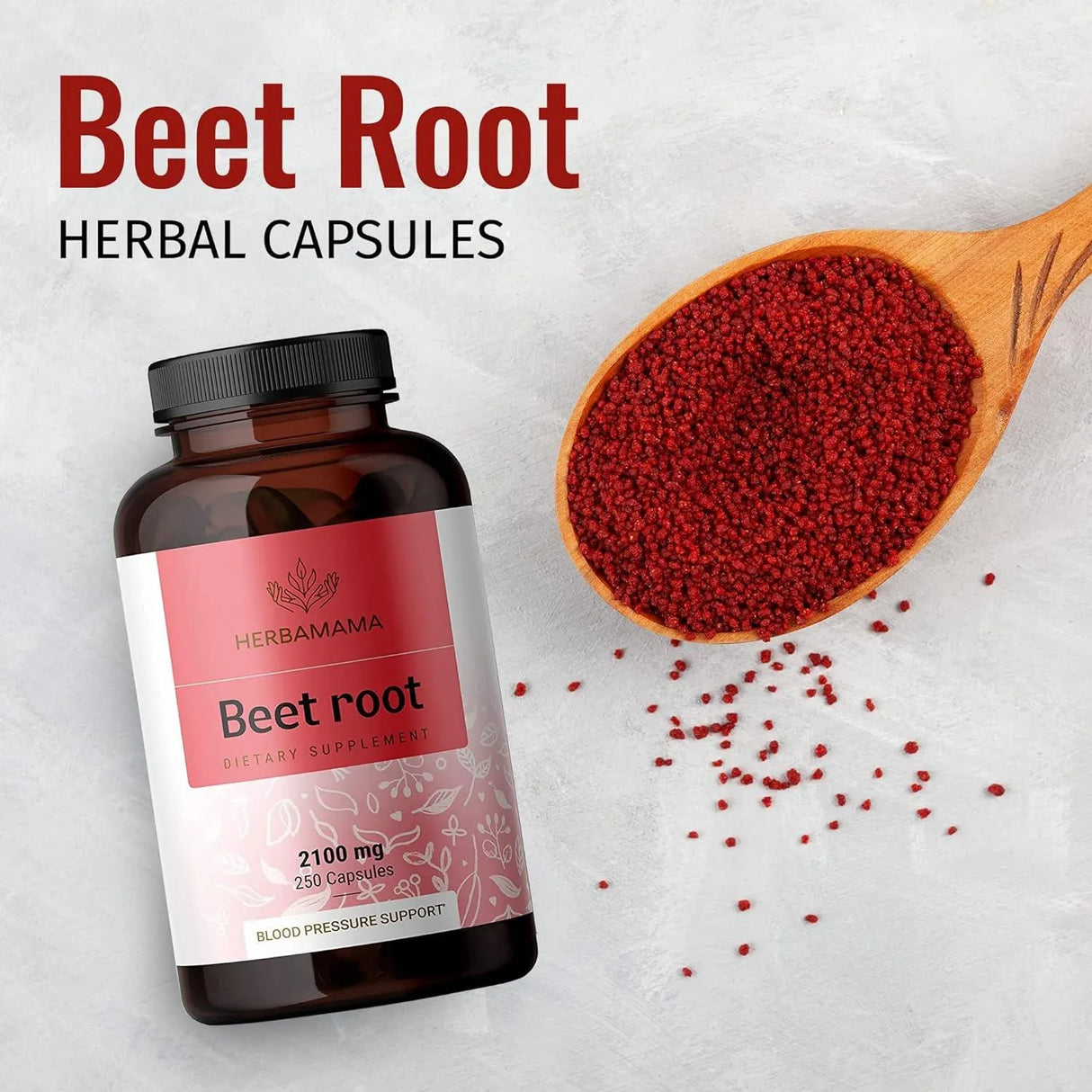 HERBAMAMA - HERBAMAMA Beet Root 2100Mg. 250 Capsulas - The Red Vitamin MX - Suplementos Alimenticios - {{ shop.shopifyCountryName }}