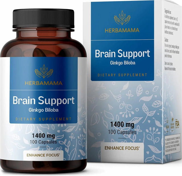 HERBAMAMA - Herbamama Brain Support Nootropic Supplement 100 Capsulas - The Red Vitamin MX - Suplementos Alimenticios - {{ shop.shopifyCountryName }}