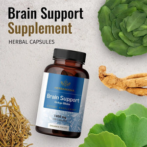 HERBAMAMA - Herbamama Brain Support Nootropic Supplement 100 Capsulas - The Red Vitamin MX - Suplementos Alimenticios - {{ shop.shopifyCountryName }}