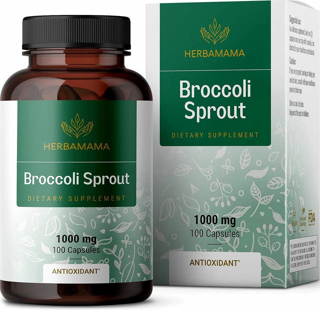 HERBAMAMA - Herbamama Broccoli Sprouts Sulforaphane 100 Capsulas - The Red Vitamin MX - Suplementos Alimenticios - {{ shop.shopifyCountryName }}