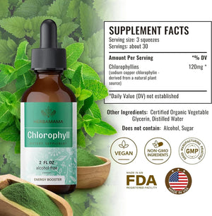 HERBAMAMA - Herbamama Chlorophyll Liquid Drops 2 Fl.Oz. - The Red Vitamin MX - Suplementos Alimenticios - {{ shop.shopifyCountryName }}