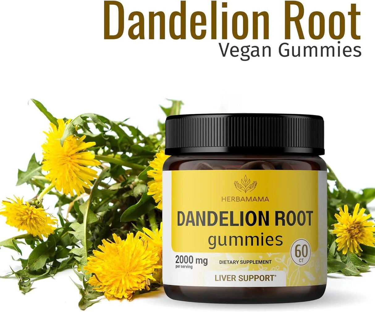 HERBAMAMA - Herbamama Dandelion Root Gummies 60 Gomitas - The Red Vitamin MX - Suplementos Alimenticios - {{ shop.shopifyCountryName }}