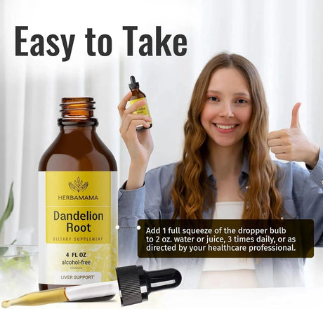 HERBAMAMA - Herbamama Dandelion Root Tincture 4 Fl.Oz. - The Red Vitamin MX - Suplementos Alimenticios - {{ shop.shopifyCountryName }}