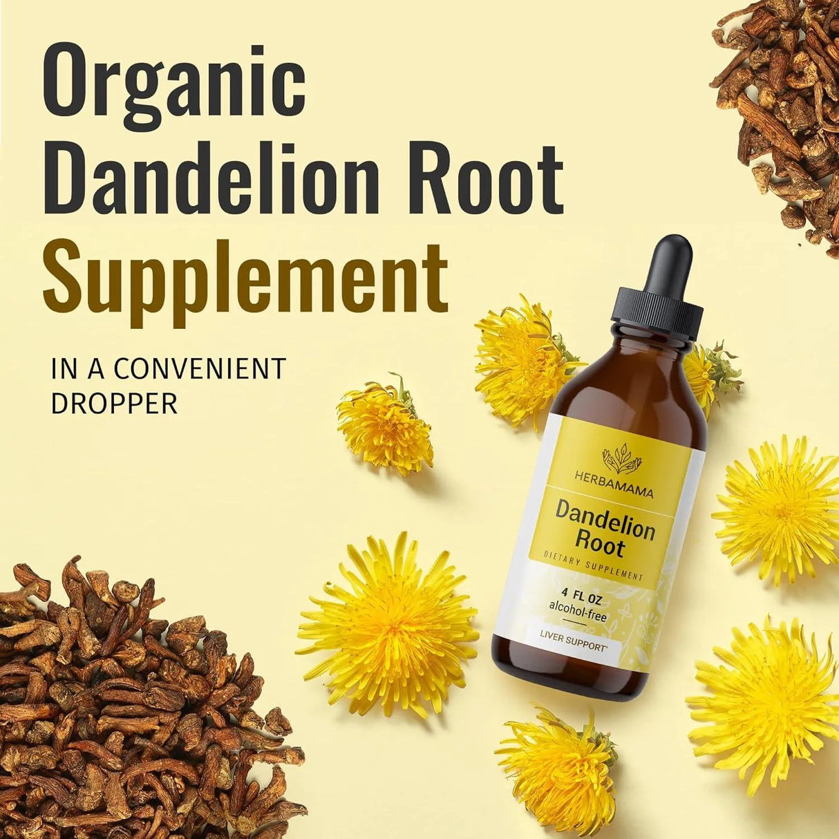 HERBAMAMA - Herbamama Dandelion Root Tincture 4 Fl.Oz. - The Red Vitamin MX - Suplementos Alimenticios - {{ shop.shopifyCountryName }}