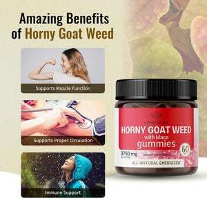 HERBAMAMA - Herbamama Horny Goat Weed Gummies 60 Gomitas - The Red Vitamin MX - Suplementos Alimenticios - {{ shop.shopifyCountryName }}