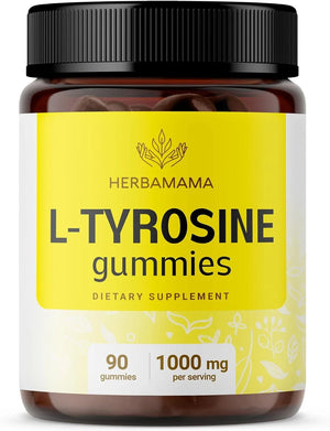 HERBAMAMA - HERBAMAMA L Tyrosine Gummies 1000Mg. 90 Gomitas - The Red Vitamin MX - Suplementos Alimenticios - {{ shop.shopifyCountryName }}