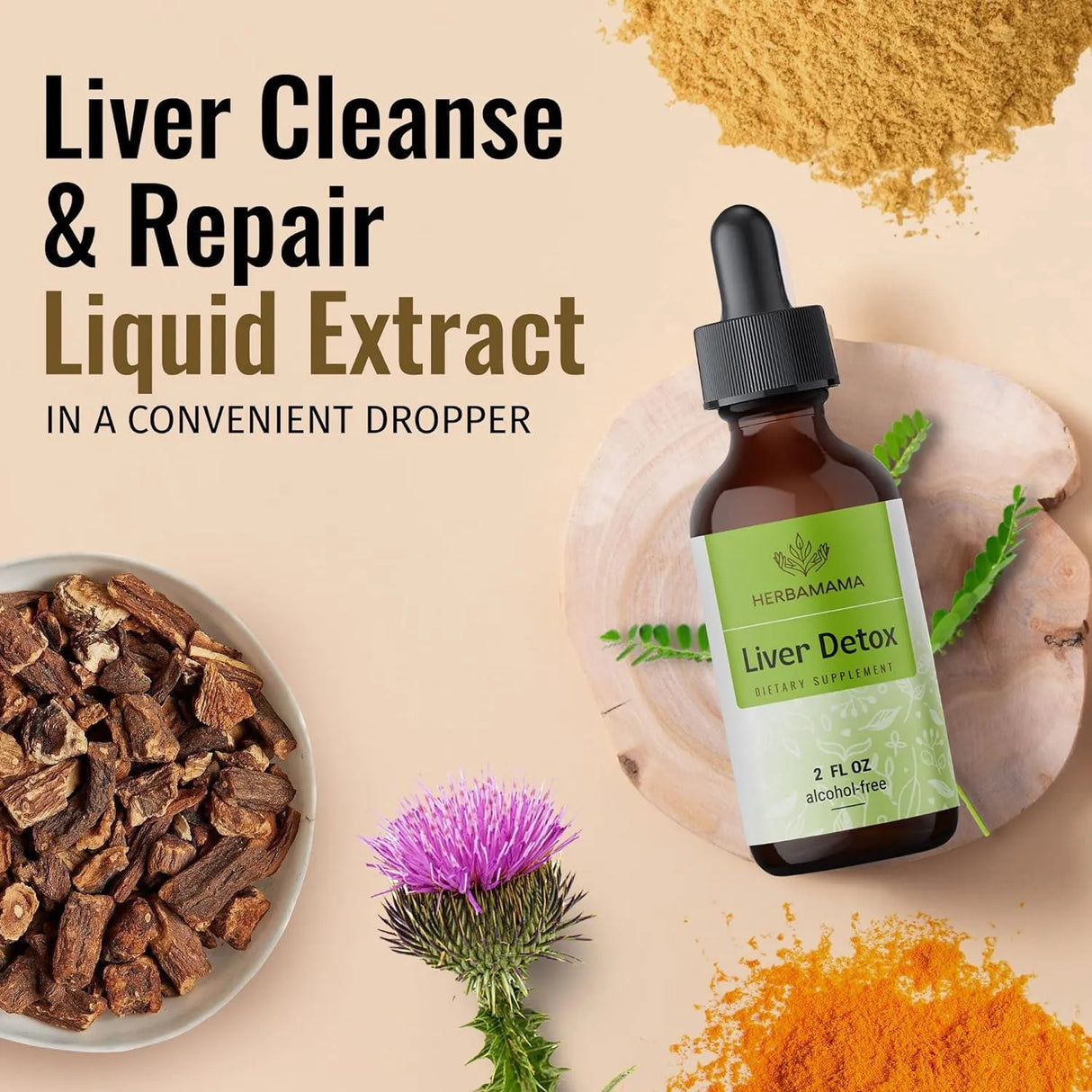 HERBAMAMA - Herbamama Liver Cleanse & Repair Liquid Drops 2 Fl.Oz. - The Red Vitamin MX - Suplementos Alimenticios - {{ shop.shopifyCountryName }}