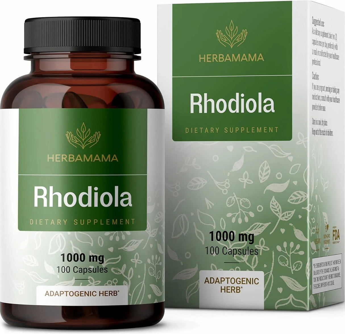 HERBAMAMA - Herbamama Rhodiola Rosea 1000Mg. 100 Capsulas - The Red Vitamin MX - Suplementos Alimenticios - {{ shop.shopifyCountryName }}