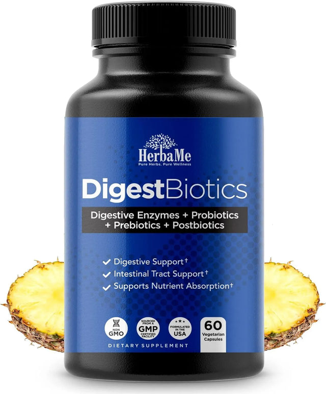 HERBAME - HerbaMe Digestive Enzymes with Probiotics and Prebiotics Postbiotics 60 Capsulas - The Red Vitamin MX - Suplementos Alimenticios - {{ shop.shopifyCountryName }}