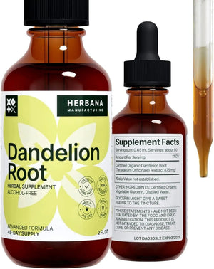 HERBANA - Herbana Dandelion Root Liquid Extract 2 Fl.Oz. - The Red Vitamin MX - Suplementos Alimenticios - {{ shop.shopifyCountryName }}