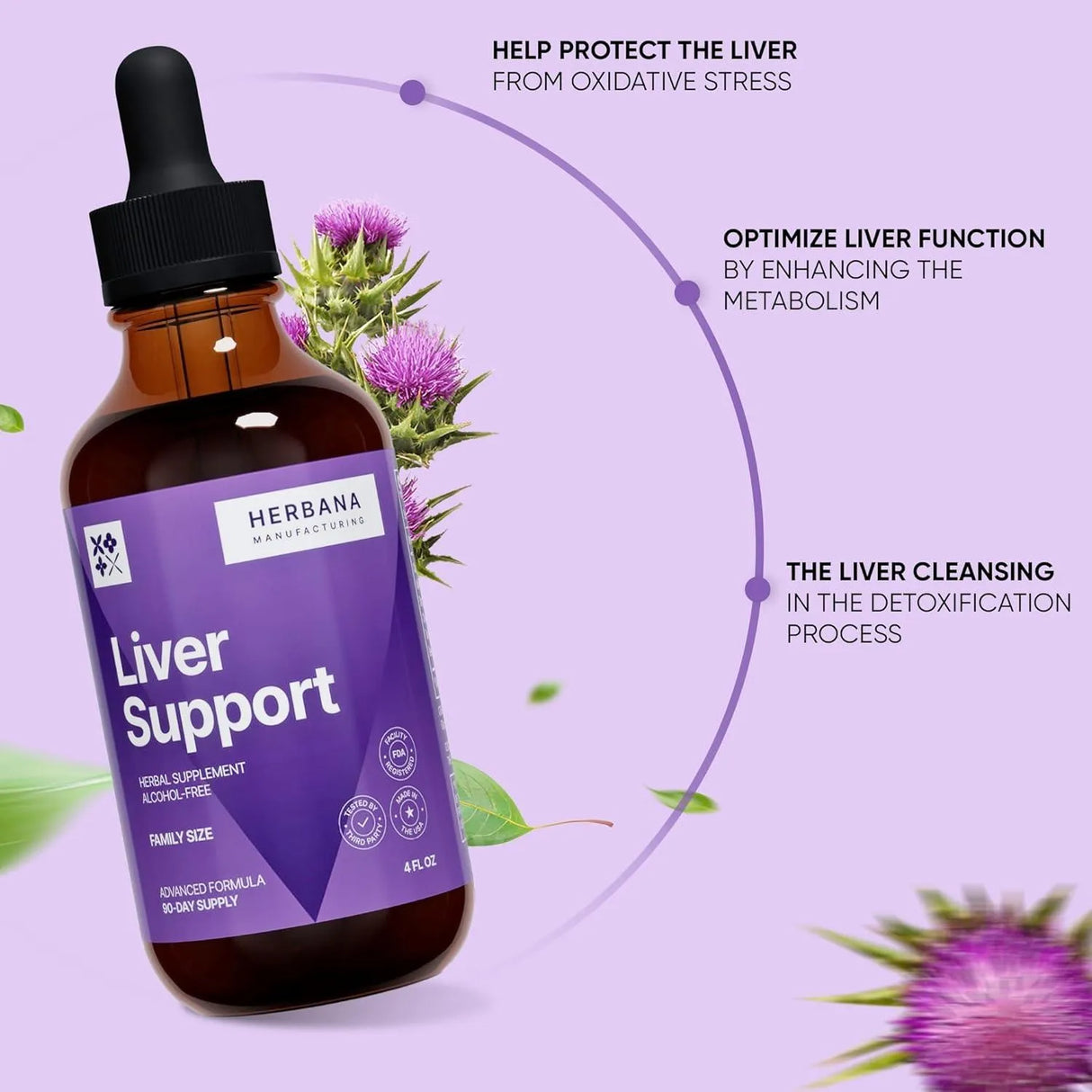 HERBANA - Herbana Liver Support Liquid Drops 4 Fl.Oz. - The Red Vitamin MX - Suplementos Alimenticios - {{ shop.shopifyCountryName }}