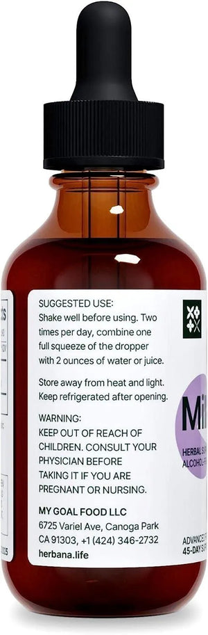 HERBANA - Herbana Milk Thistle 2 Fl. Oz. Liquid Extract - The Red Vitamin MX - Suplementos Alimenticios - {{ shop.shopifyCountryName }}