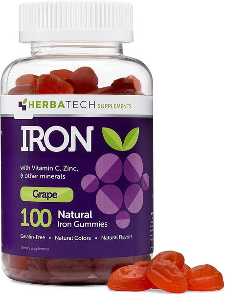 HERBATECH - Herbatech Iron Gummies 100 Gomitas - The Red Vitamin MX - Suplementos Alimenticios - {{ shop.shopifyCountryName }}