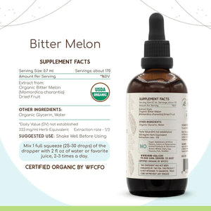 HERBERA - HerbEra Bitter Melon B120 USDA Organic Tincture 4 Fl.Oz. - The Red Vitamin MX - Suplementos Alimenticios - {{ shop.shopifyCountryName }}